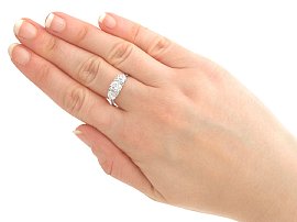 1940s Diamond Ring Wearing