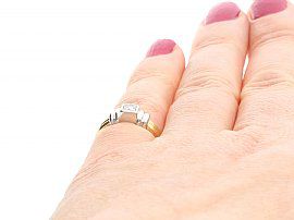 Diamond Ring on the hand