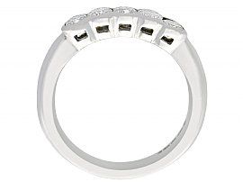 Bezel Set Diamond Ring White Gold