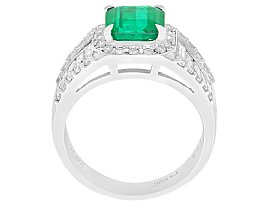 large emerald diamond ring