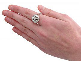Wearing 1960s Diamond Ring 