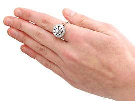 Wearing 1960s Diamond Ring 