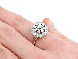 1960s Diamond Ring on Hand