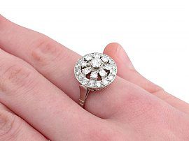 1960s Diamond Ring on Hand