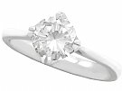 1.28 ct Diamond and Platinum Solitaire Ring - Vintage Circa 1990 and Contemporary