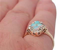 Opal ring wearing 