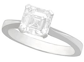 2.00ct Diamond and Platinum Solitaire Ring - Contemporary