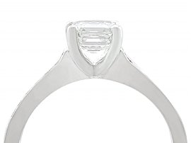 Asscher Cut Diamond Solitaire Ring