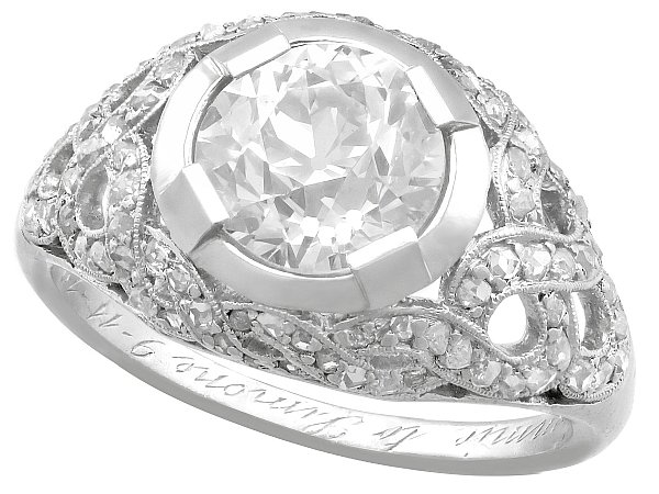 Diamond Cocktail Ring in Platinum