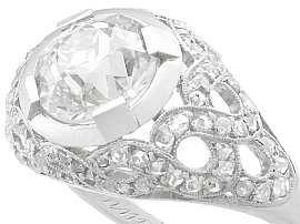 Diamond Cocktail Ring in Platinum