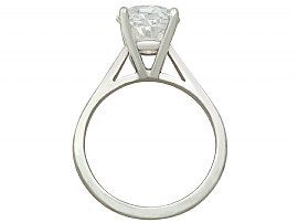 2.29 ct Diamond and Platinum Solitaire Ring - Contemporary