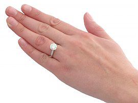 2.29 ct Diamond and Platinum Solitaire Ring - Contemporary