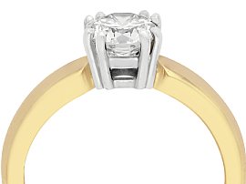 1 carat solitaire diamond ring yellow gold UK