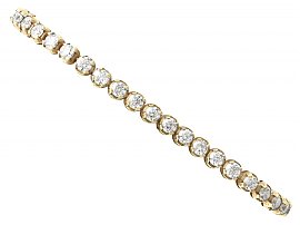 6.36 ct Diamond and 18 ct Yellow Gold Tennis Bracelet - Contemporary 2004