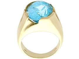 blue topaz vintage ring large