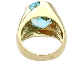 vintage blue topaz ring