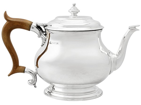 Silver Teapot Mid Century