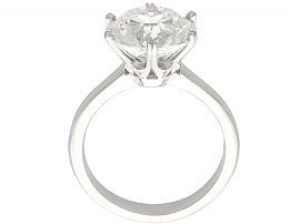 platinum large diamond solitaire ring