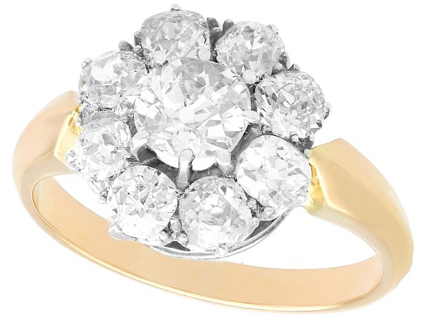 Amazon.com: FINEROCK 1/4 Carat Flower Shaped Cluster Prong Set Diamond Ring  Band in 14K Rose Gold (Ring Size 4): Clothing, Shoes & Jewelry