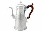 Sterling Silver Coffee Pot by Gabriel Sleath - Antique George II