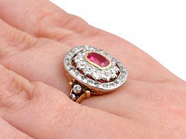 Synthetic Ruby Ring 
