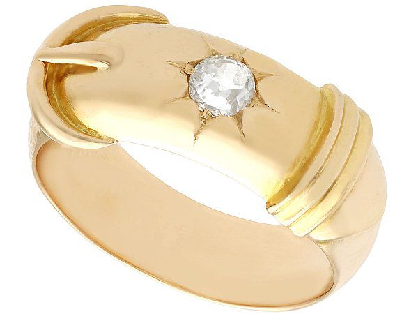 Antique Diamond Buckle Ring 