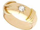 0.38 ct Diamond and 18 ct Yellow Gold Dress Ring - Antique Circa 1900