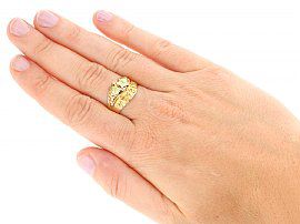 Black Hills Ring Wearing
