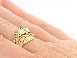 Black Hills Ring Wearing 
