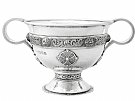 Sterling Silver Sugar/Bon Bon Bowl by Asprey & Co Ltd - Lindisfarne Style - Antique George V