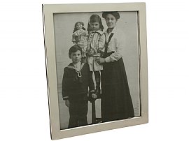 Large Sterling Silver Photograph Frame - Antique George V