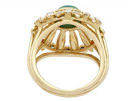 gold vintage turquoise ring