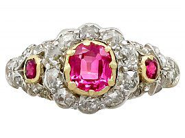 Ruby & Diamond Ring Antique