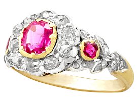 Antique Ruby & Diamond Ring for Sale