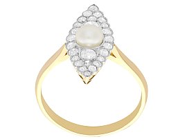 Antique Pearl and Diamond Ring UK