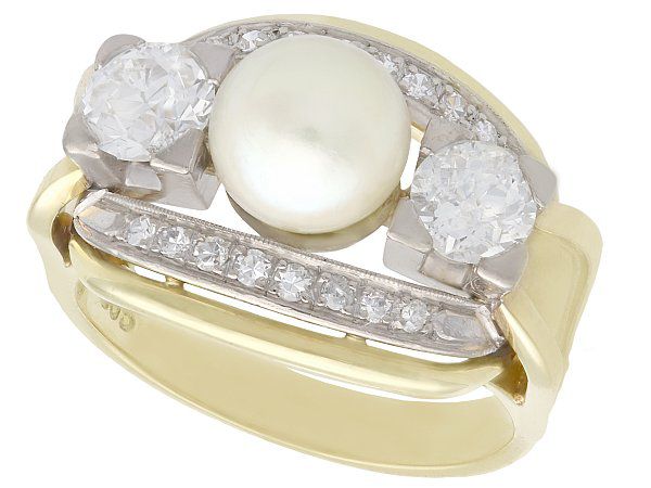 Pearl and Diamond Dress Ring