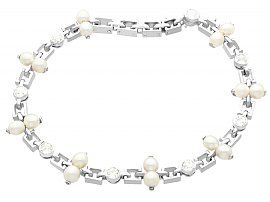 Vintage Pearl Diamond Bracelet