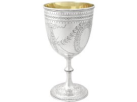 Large Silver Goblet for sale 