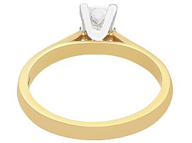 Princess Cut Diamond Solitaire Ring Gold