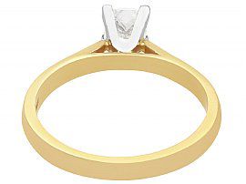 Princess Cut Diamond Solitaire Engagement Ring Gold