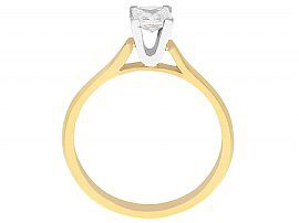Princess Cut Diamond Engagement Ring Gold