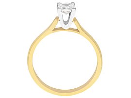 Princess Cut Solitaire Diamond Ring Gold