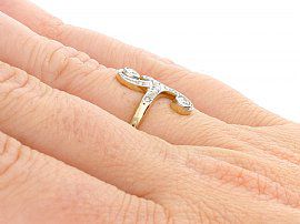 Multi Diamond Ring Wearing Hand