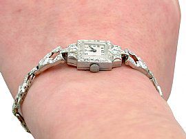 Antique Diamond and Platinum Watch Wrist