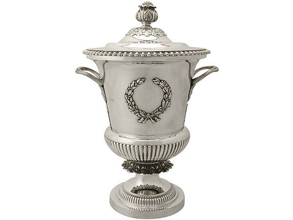 Sterling Silver Presentation Cup and Cover - Antique Edwardian