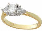 1.10 ct Diamond and 18 ct Yellow Gold Trilogy Ring - Contemporary 1997