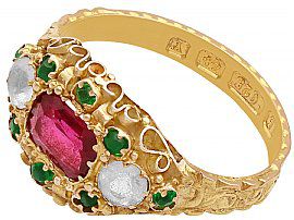 Antique Paste Ring in Gold
