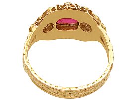 Antique Paste Ring in 15k Gold