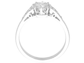 platinum round diamond engagement ring