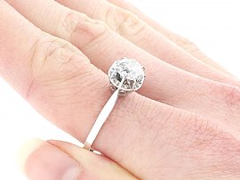 1.70 carat Diamond Ring on Hand